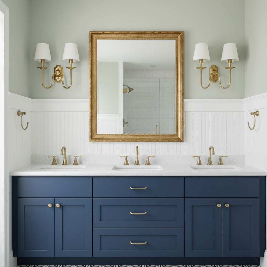 Yorktown Wall Lamp - Classic Dutch-Inspired 2-Light Sconce | Elegant Brass & Fabric Wall Light