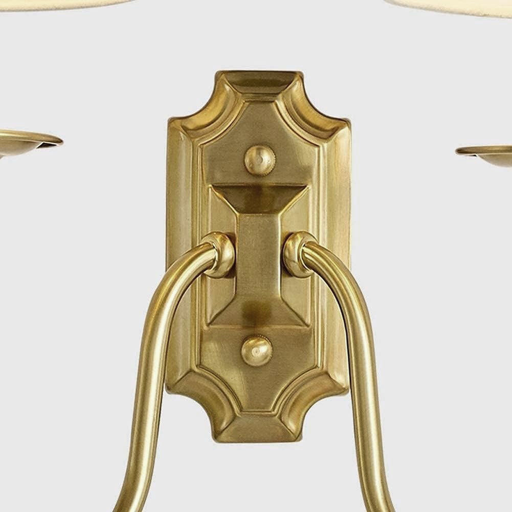 Yorktown Wall Lamp - Classic Dutch-Inspired 2-Light Sconce | Elegant Brass & Fabric Wall Light