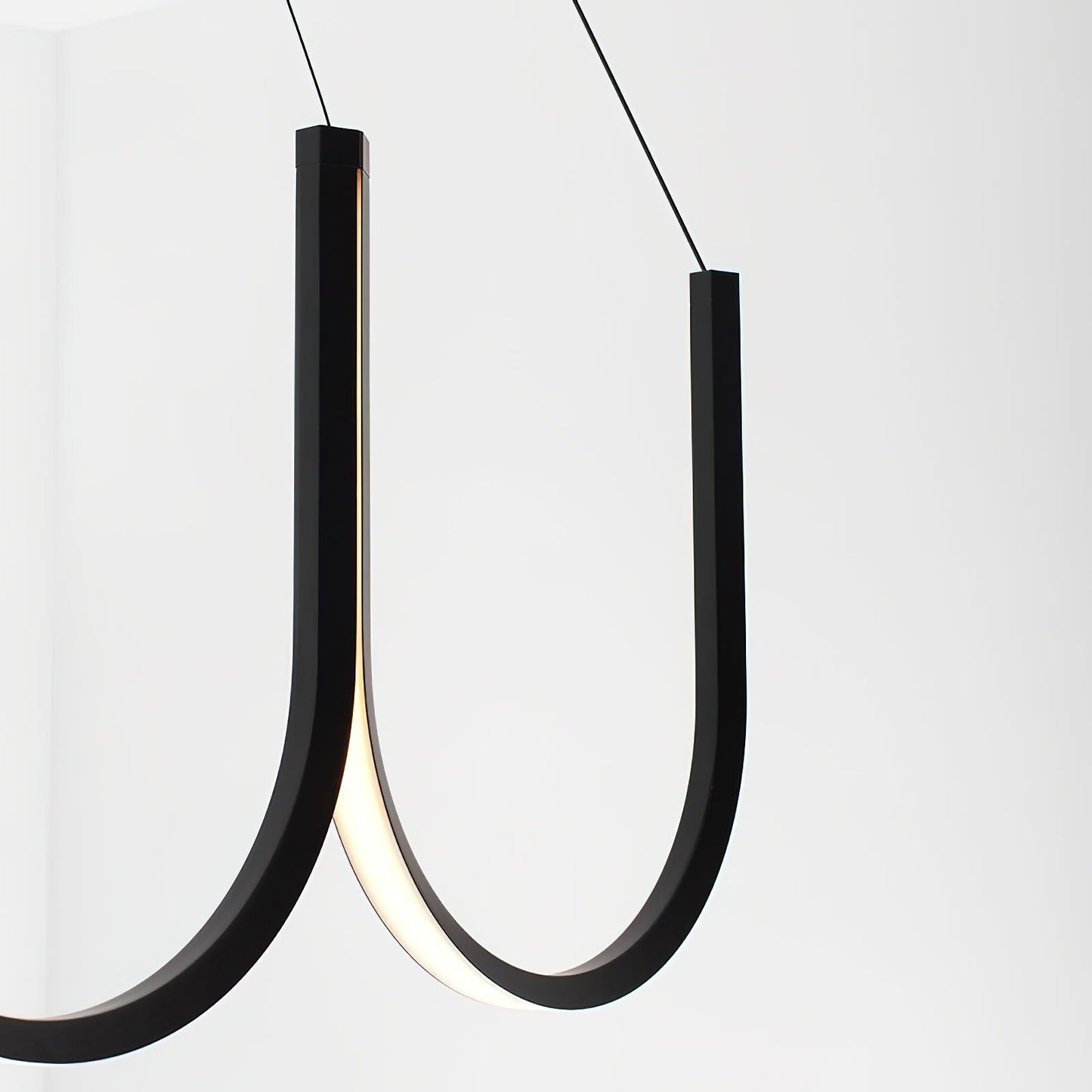 You LED Chandelier - Modern U-Shape Minimalist Pendant | 7-Light Integrated LED Dining Chandelier