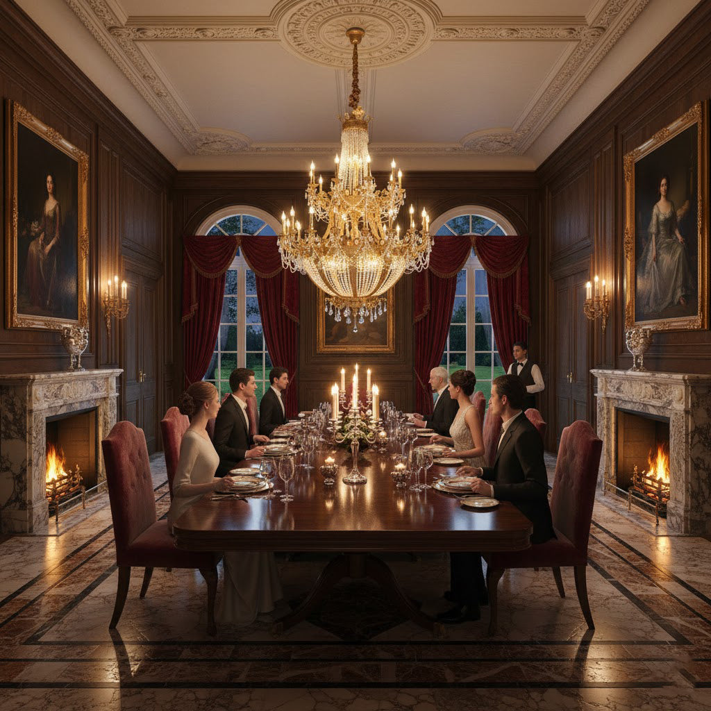Zaira Opulent Chandelier - Grand 55-Light Palace Chandelier | Luxury Brass & Crystal Tiered Lighting
