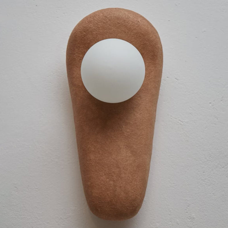 Zakohani Wall Lamp - Artistic Resin & Glass Sconce | Modern 15" Sculptural Wall Light