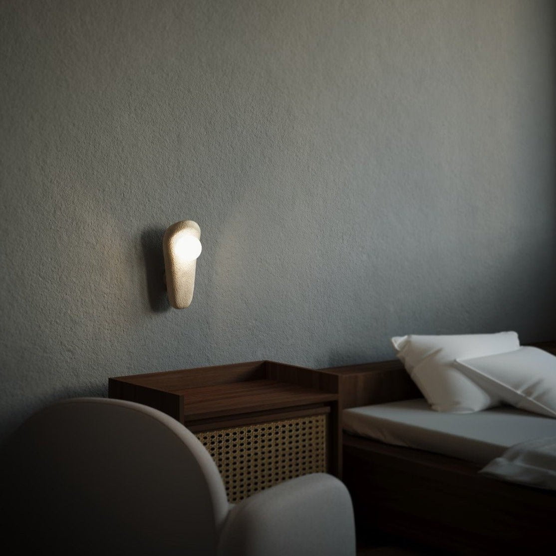 Zakohani Wall Lamp - Artistic Resin & Glass Sconce | Modern 15" Sculptural Wall Light