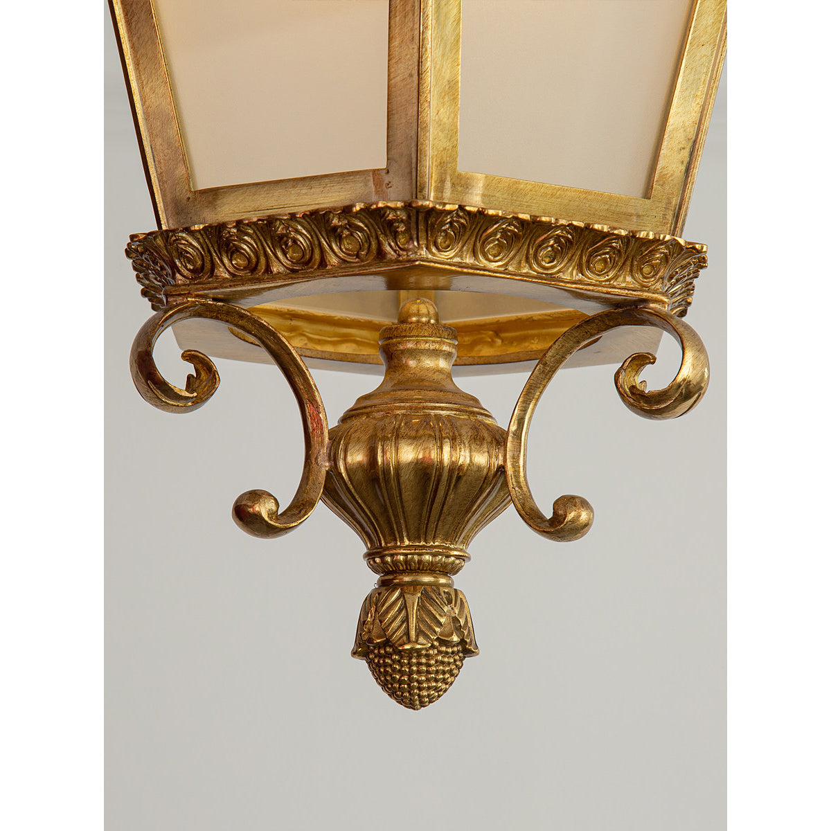 Zaragoza Lantern Pendant Lamp - Vintage Perforated Brass Chandelier | Classic Oil Lamp Inspired Pendant