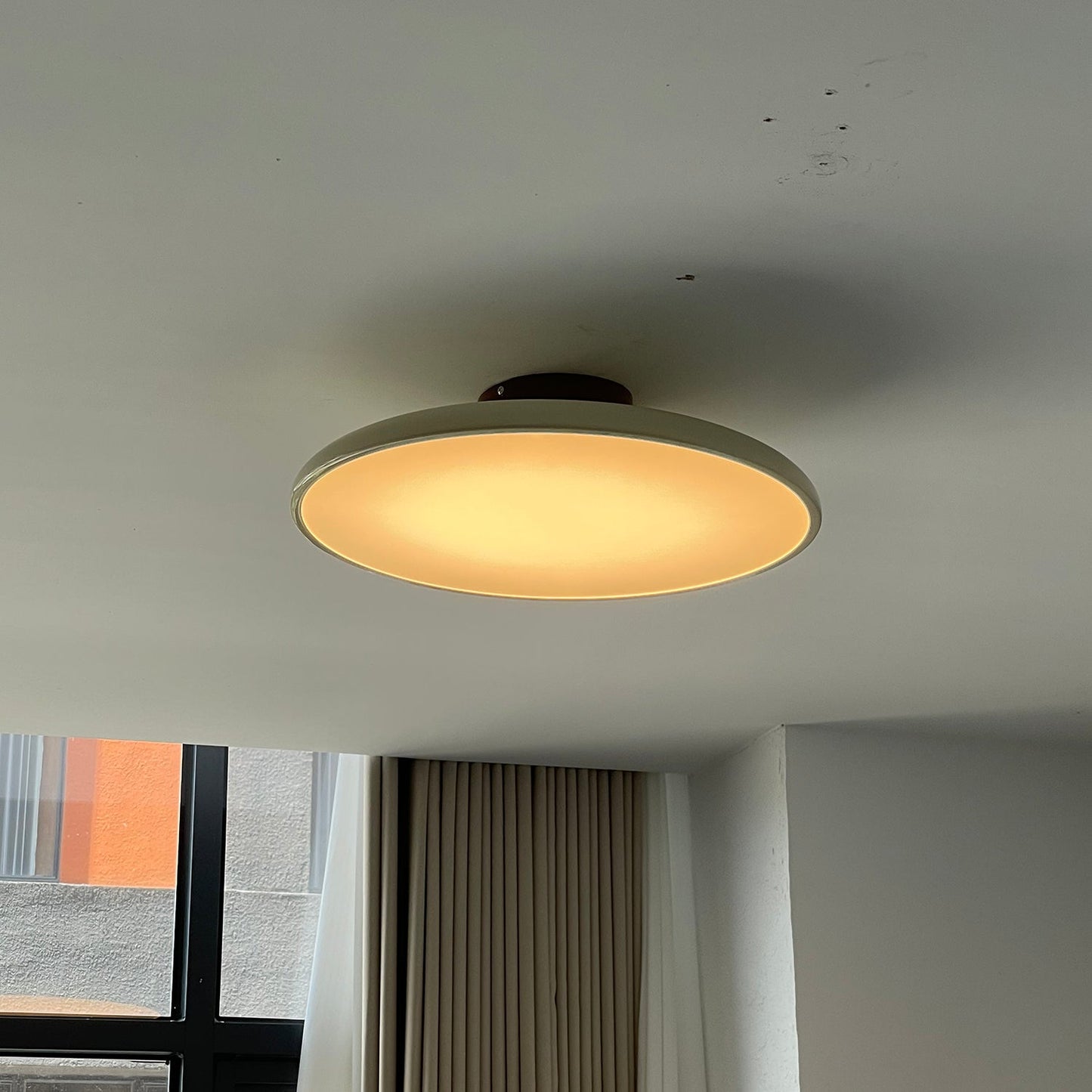 Zayn Ceiling Lamp - Ultra-Slim Floating Disc LED Flush Mount | TRIAC Warm Dimming Acrylic Ceiling Light