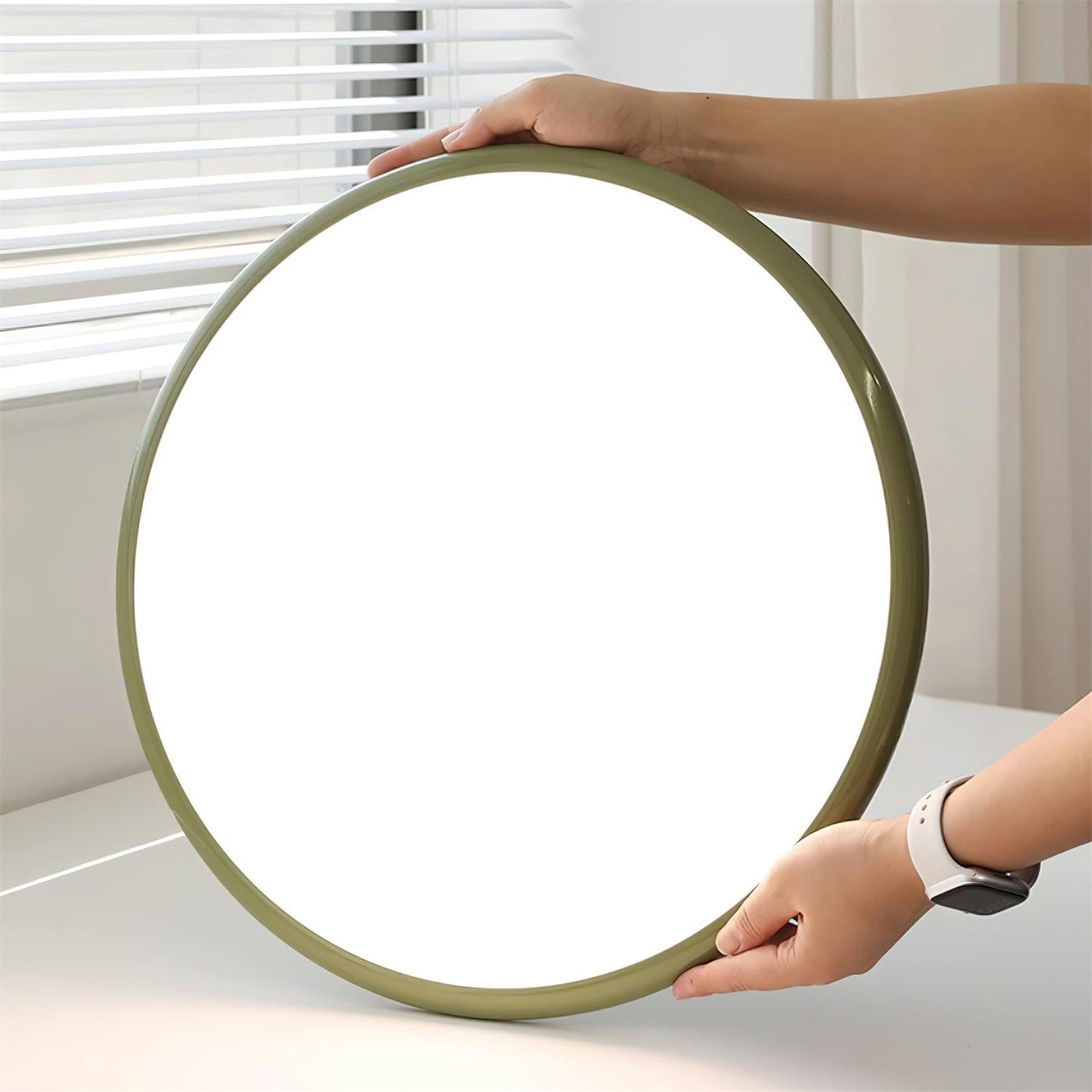 Zayn Ceiling Lamp - Ultra-Slim Floating Disc LED Flush Mount | TRIAC Warm Dimming Acrylic Ceiling Light