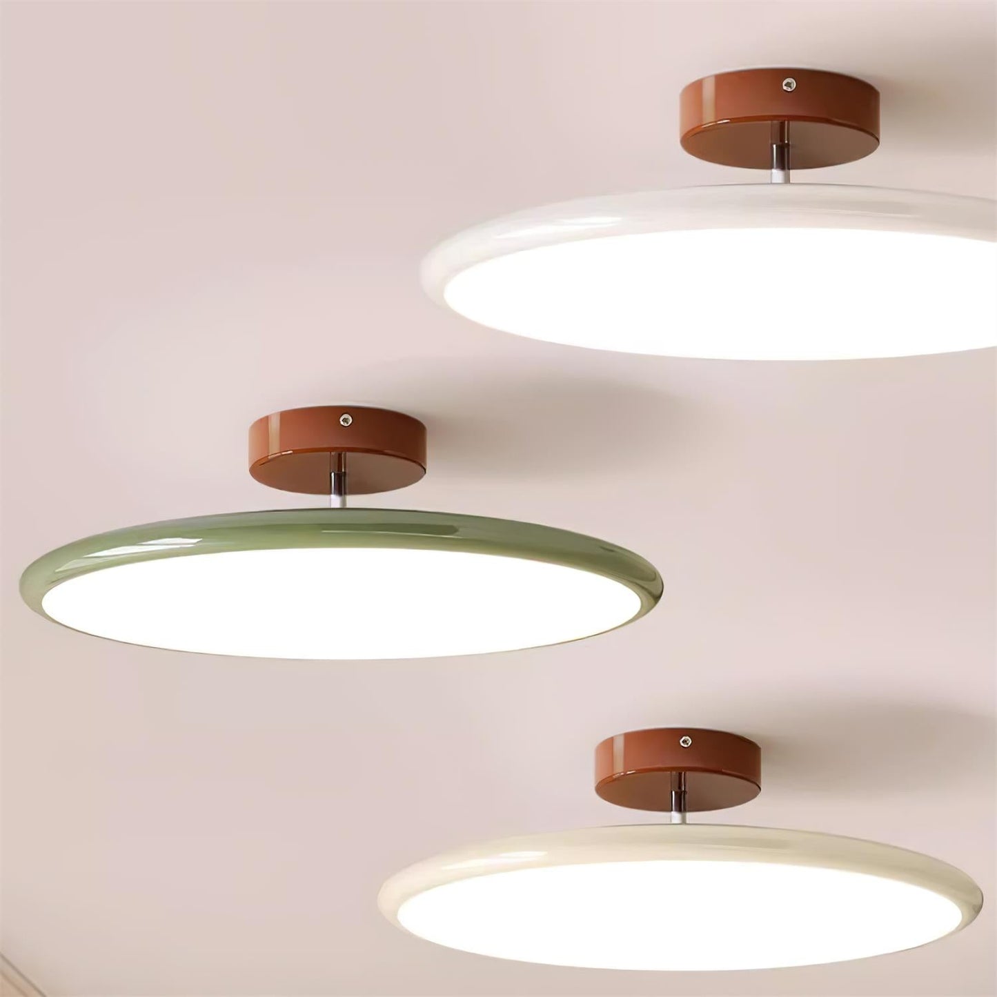 Zayn Ceiling Lamp - Ultra-Slim Floating Disc LED Flush Mount | TRIAC Warm Dimming Acrylic Ceiling Light