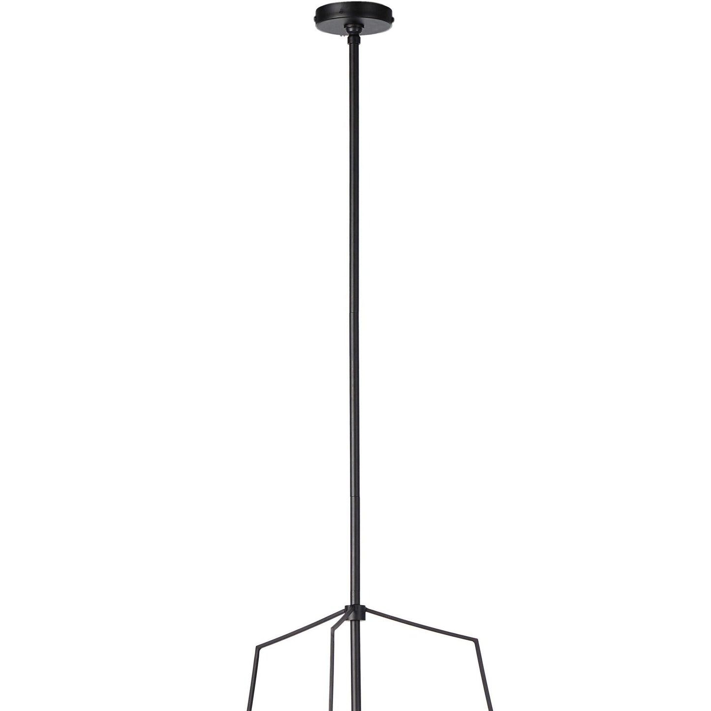 Ziggy Pendant Lamp - Hand-Hammered Architectural Tapered Light | Modern 26" Cotton Shade Pendant