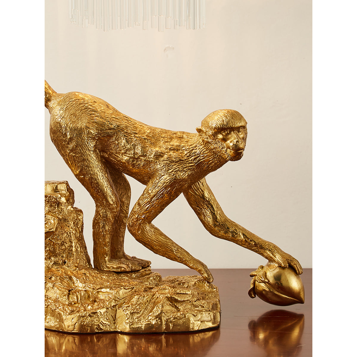 Zira Table Lamp - Luxury Brass & Crystal Bedside Light | Modern Elegant 22.8" Desk Lamp