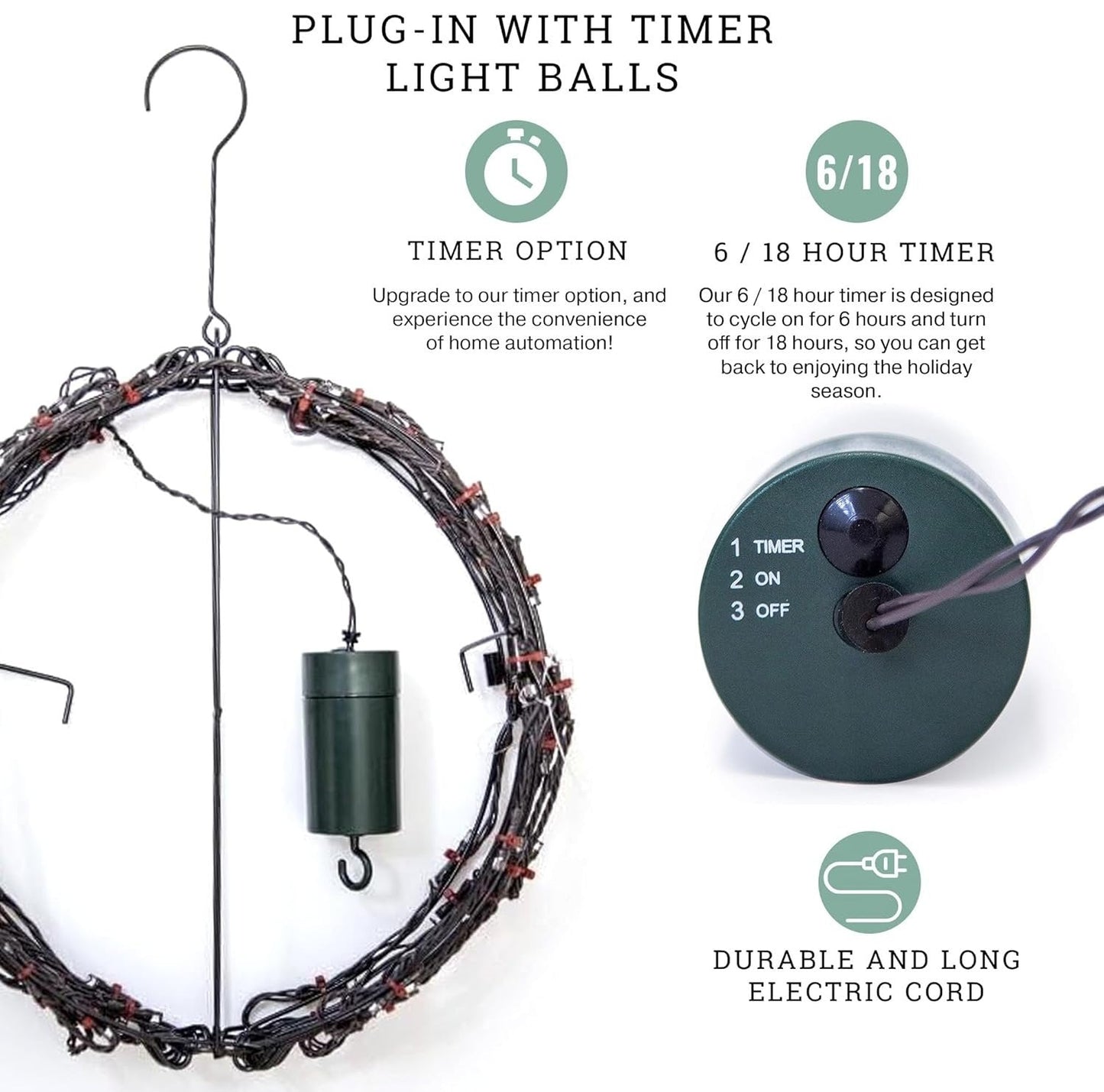 Lightweight Bright Light Ball - Fold-Flat LED Globe Light | Waterproof Hanging Sphere for Garden & Patio