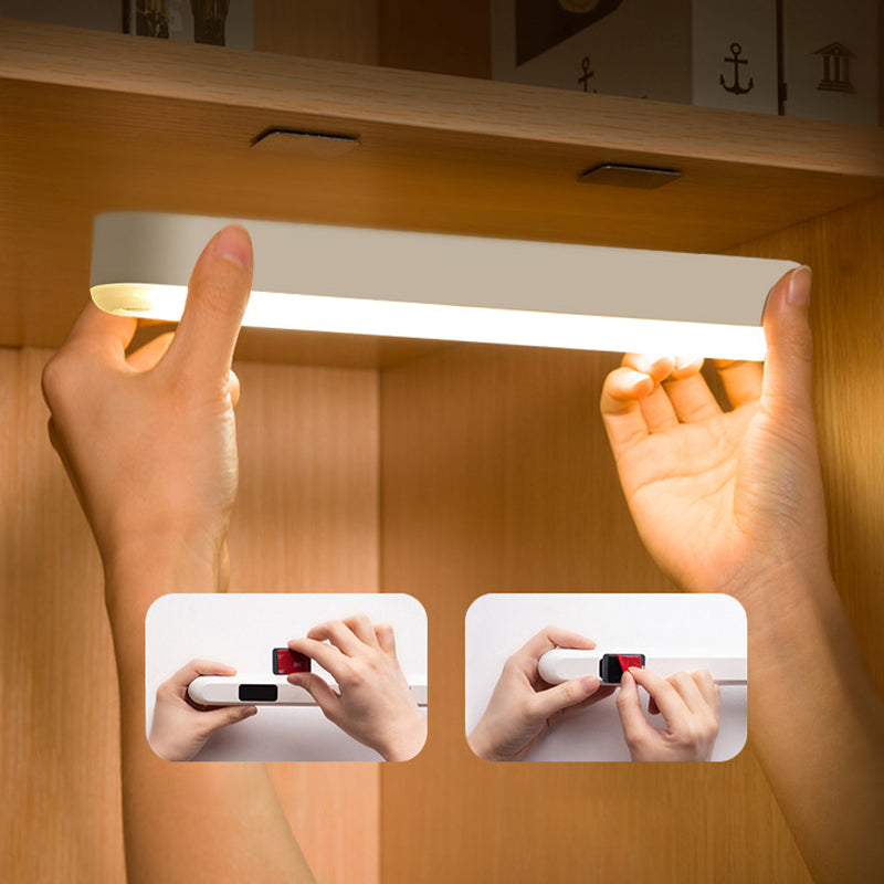 LED Smart Magnetic Human Body Sensor Light Set - Ultra-Thin Wireless Under Cabinet Sconce | Rechargeable Motion Sensor Closet Ligh