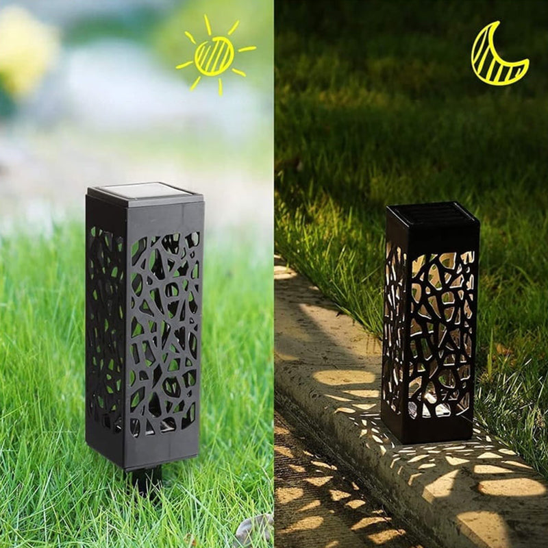 Outdoor Solar Ground Stake Light - Waterproof LED Landscape Pathway Lamp | Auto On/Off Solar Garden Spikes | White & Warm White