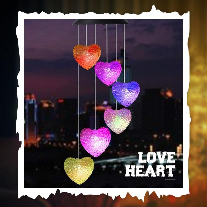 Solar-Powered Butterfly Wind Chime Lights - 7 Color Changing LED Outdoor Mobile | Waterproof Garden & Patio Hanging Sconce
