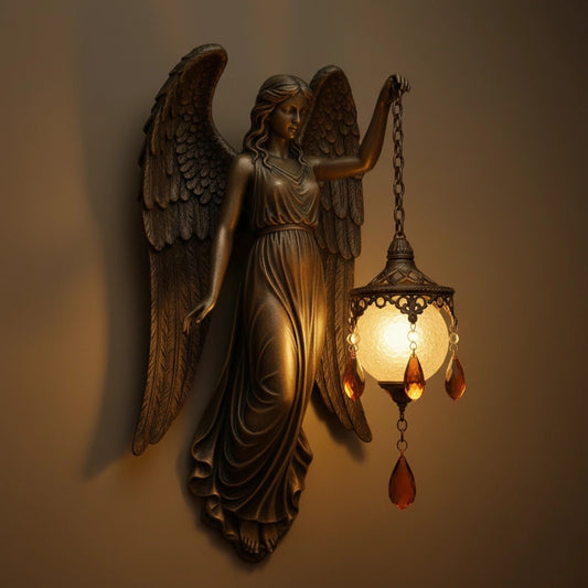 Myth Wall Lamp Collection - Handcrafted Mythological & Spiritual Figurine Sconces