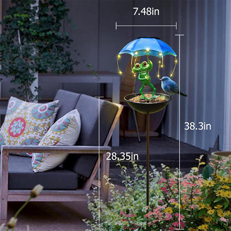 Creative Frog Garden Decoration - Acrylic Outdoor Umbrella Stake Sconce | Whimsical Waterproof Lawn & Patio Light