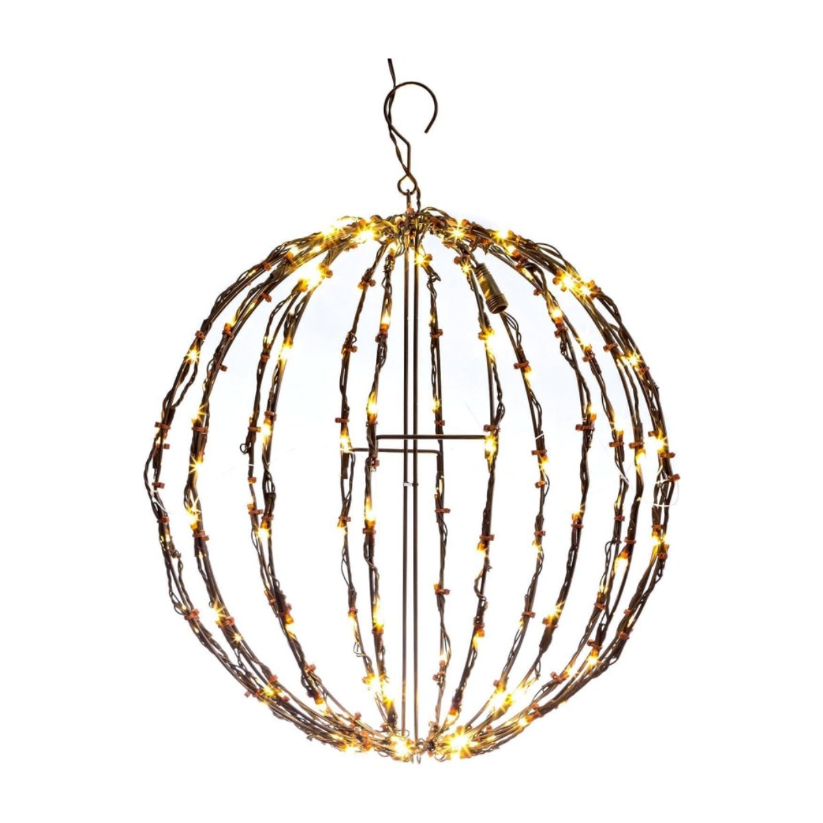 Lightweight Bright Light Ball - Fold-Flat LED Globe Light | Waterproof Hanging Sphere for Garden & Patio