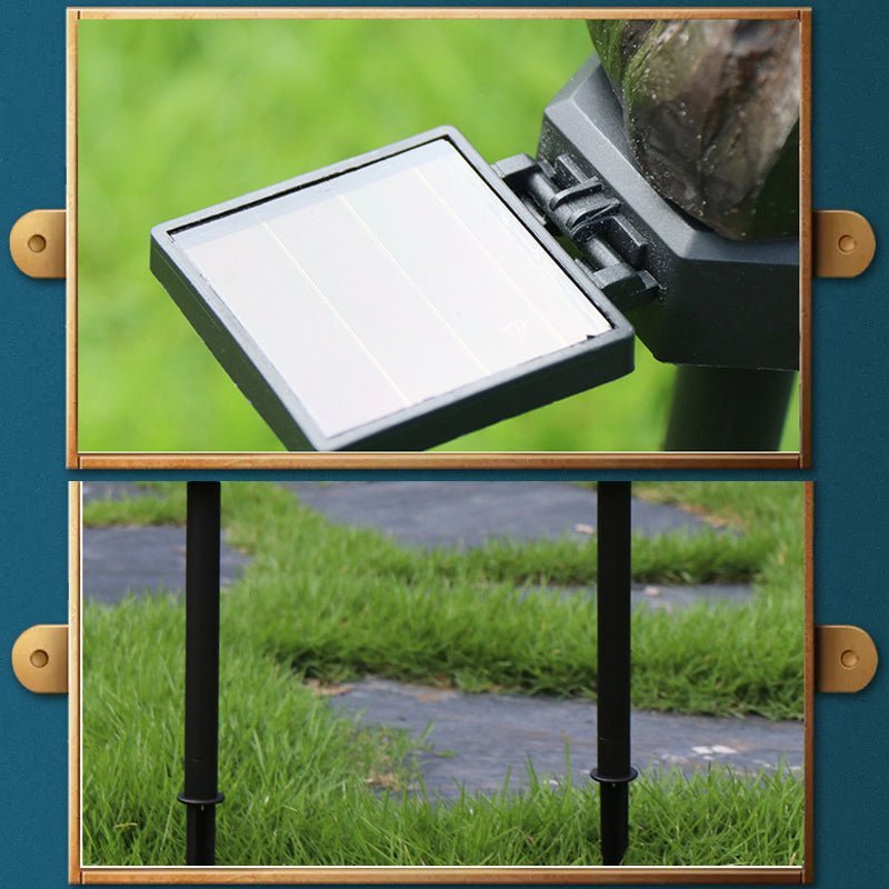 Eagle Figure Garden Solar Post - Resin Eagle & Owl Yard Stake Light | Waterproof Outdoor LED Landscape Lamp