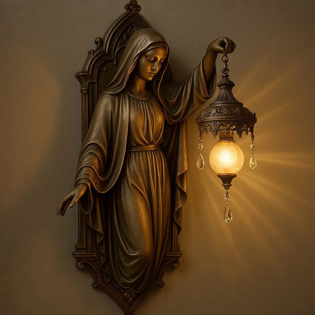 Myth Wall Lamp Collection - Handcrafted Mythological & Spiritual Figurine Sconces