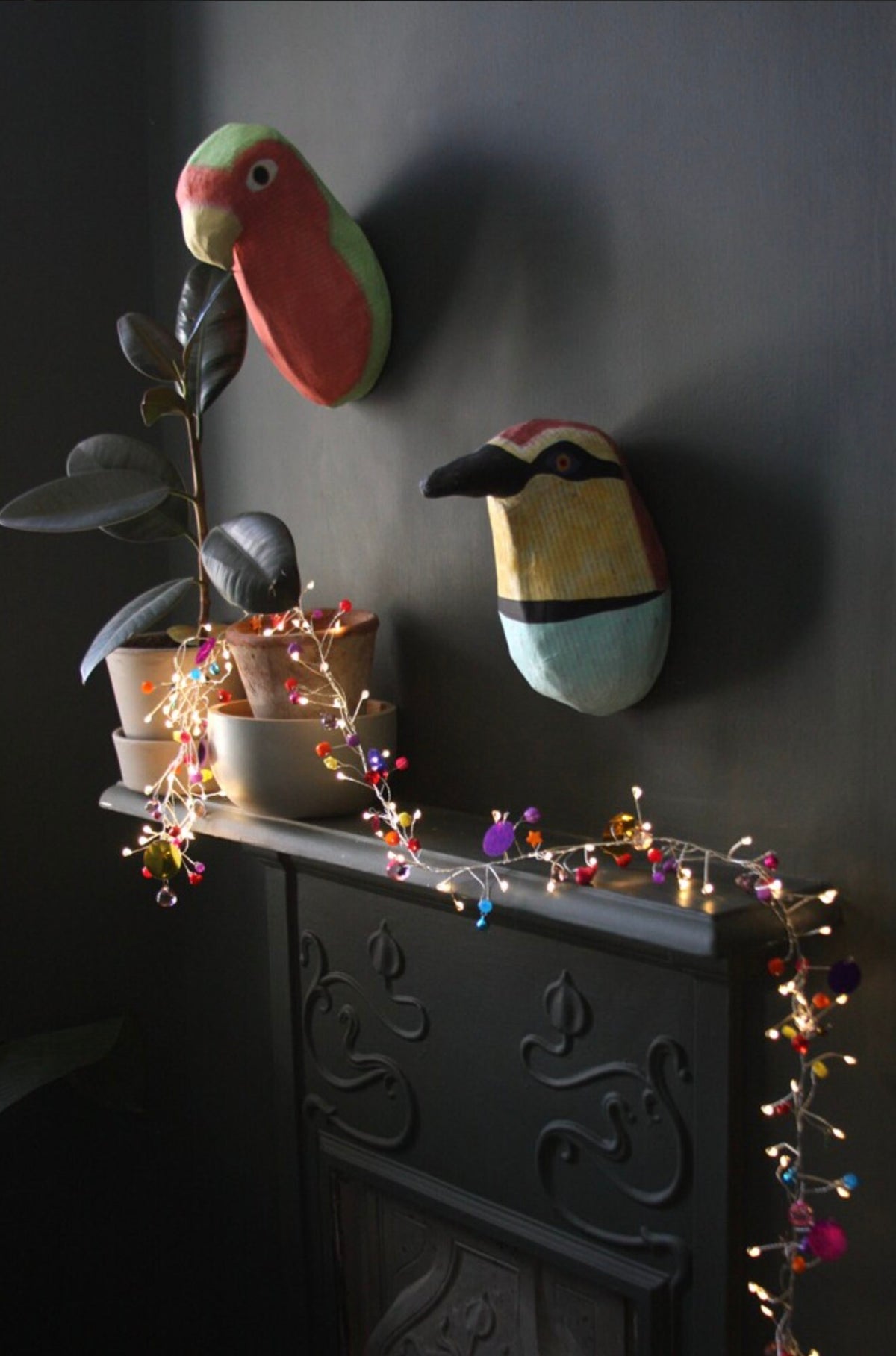 Folklore Fairy Lights – Bohemian Style Warm White LED String Light with Colorful Beaded Accents