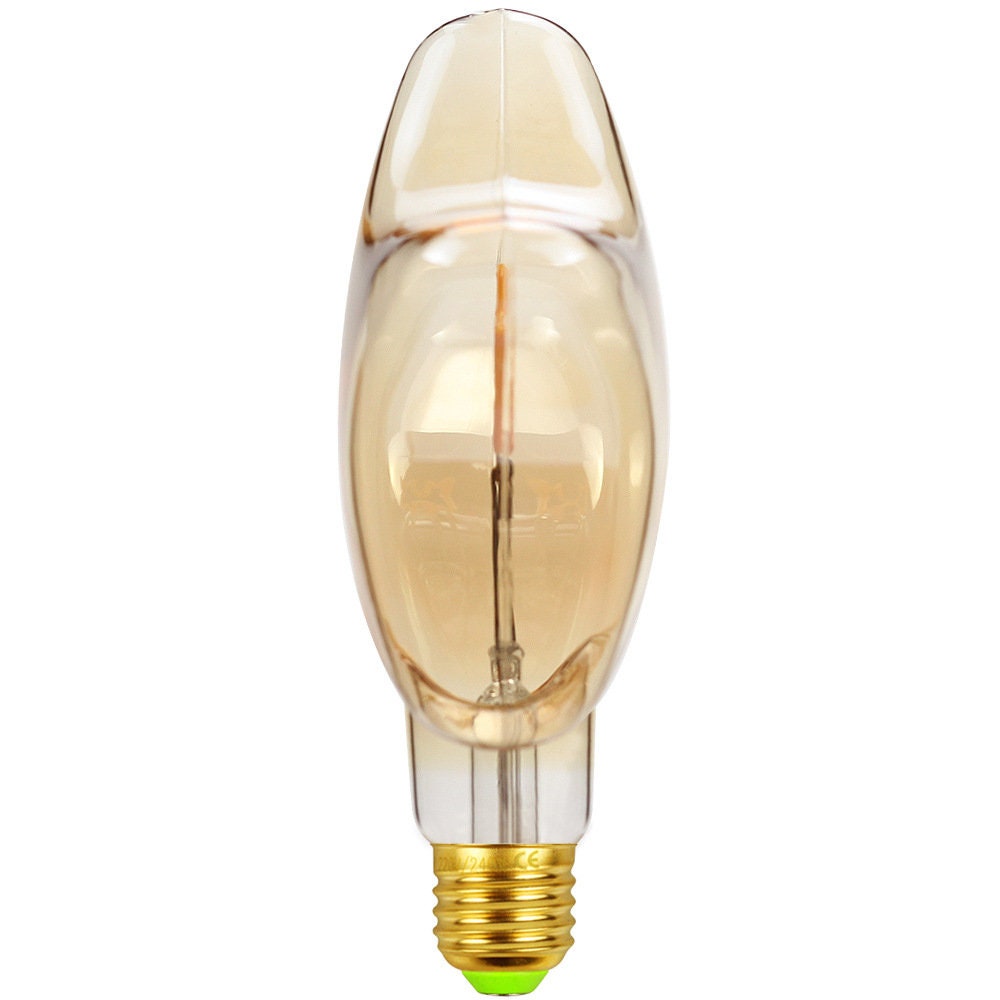 Huge Star Art Design Edison LED Light Bulb - G125 Amber Globe 4W Decorative Filament Bulb