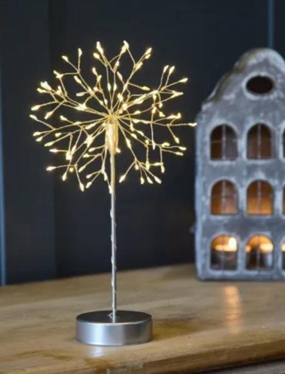 Mini Table Dandelion Light - 120 LED Battery Operated Desk Ornament
