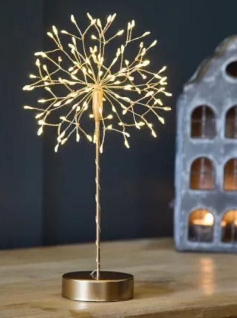 Mini Table Dandelion Light - 120 LED Battery Operated Desk Ornament