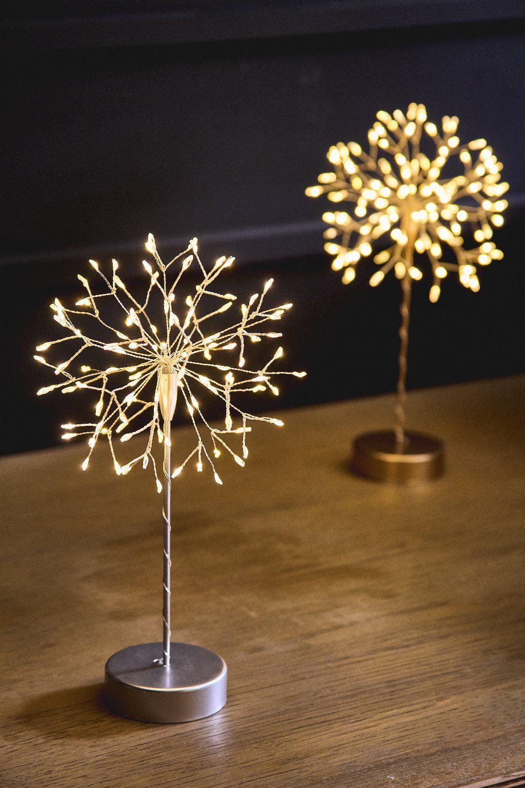 Mini Table Dandelion Light - 120 LED Battery Operated Desk Ornament