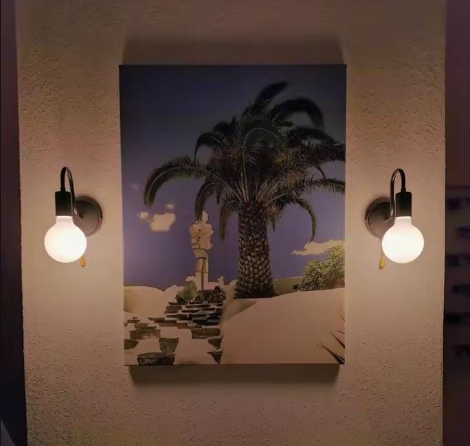 Nordic Industrial Wall Sconce - Vintage Metal E27 Wall Lamp with Integrated Pull Chain Switch
