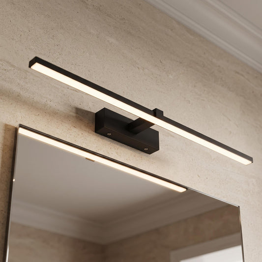 Modern LED Vanity Wall Light - Slim 60cm Linear Aluminum Bathroom Mirror Sconce