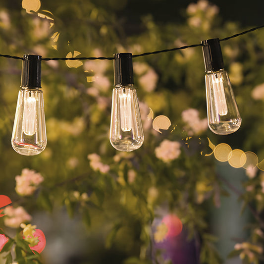 Vintage Solar LED Camping String Lights – 32.8Ft Retro Outdoor Decorative Illumination