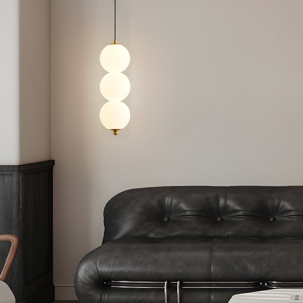 Modern Vertical Ball Pendant Lamp | Nordic String Orb LED Chandelier