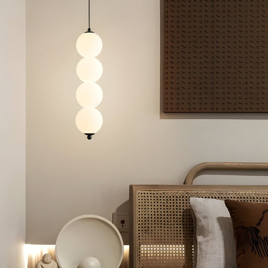 Modern Vertical Ball Pendant Lamp | Nordic String Orb LED Chandelier