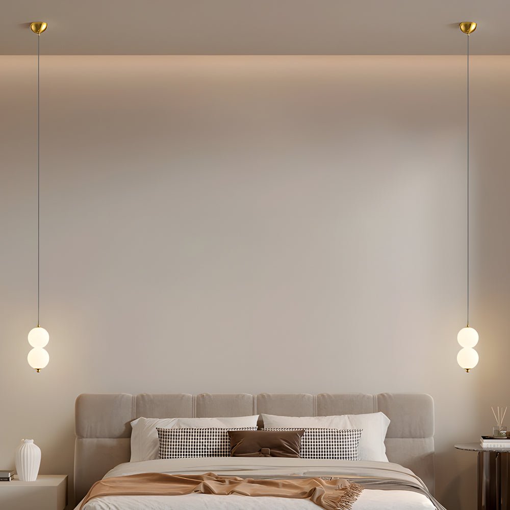 Modern Vertical Ball Pendant Lamp | Nordic String Orb LED Chandelier