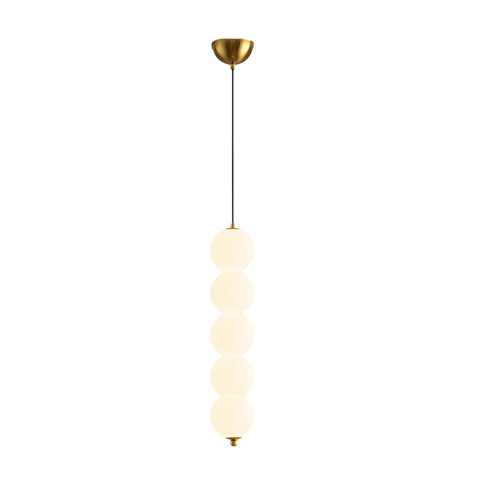Modern Vertical Ball Pendant Lamp | Nordic String Orb LED Chandelier