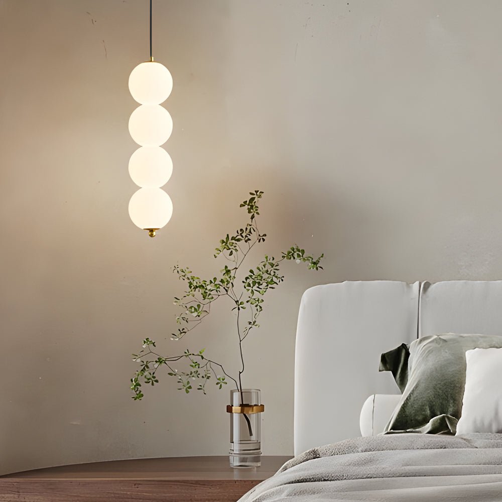 Modern Vertical Ball Pendant Lamp | Nordic String Orb LED Chandelier