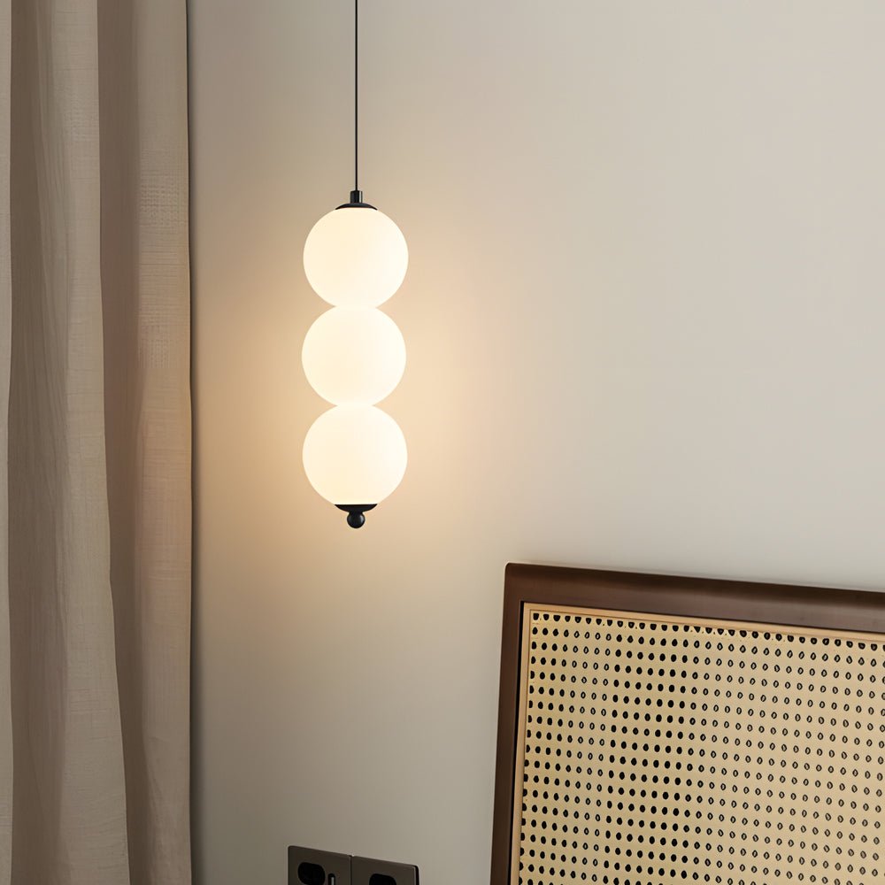 Modern Vertical Ball Pendant Lamp | Nordic String Orb LED Chandelier
