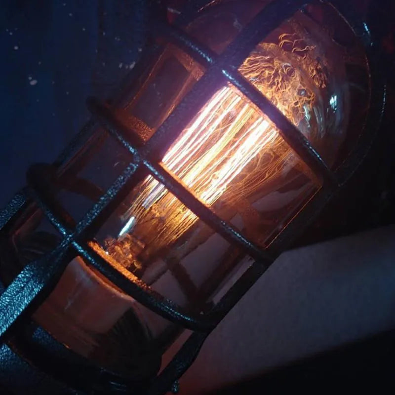 Rocket Lamp - Steampunk Industrial Rocket Desk Lamp & Sculptural Accent Light