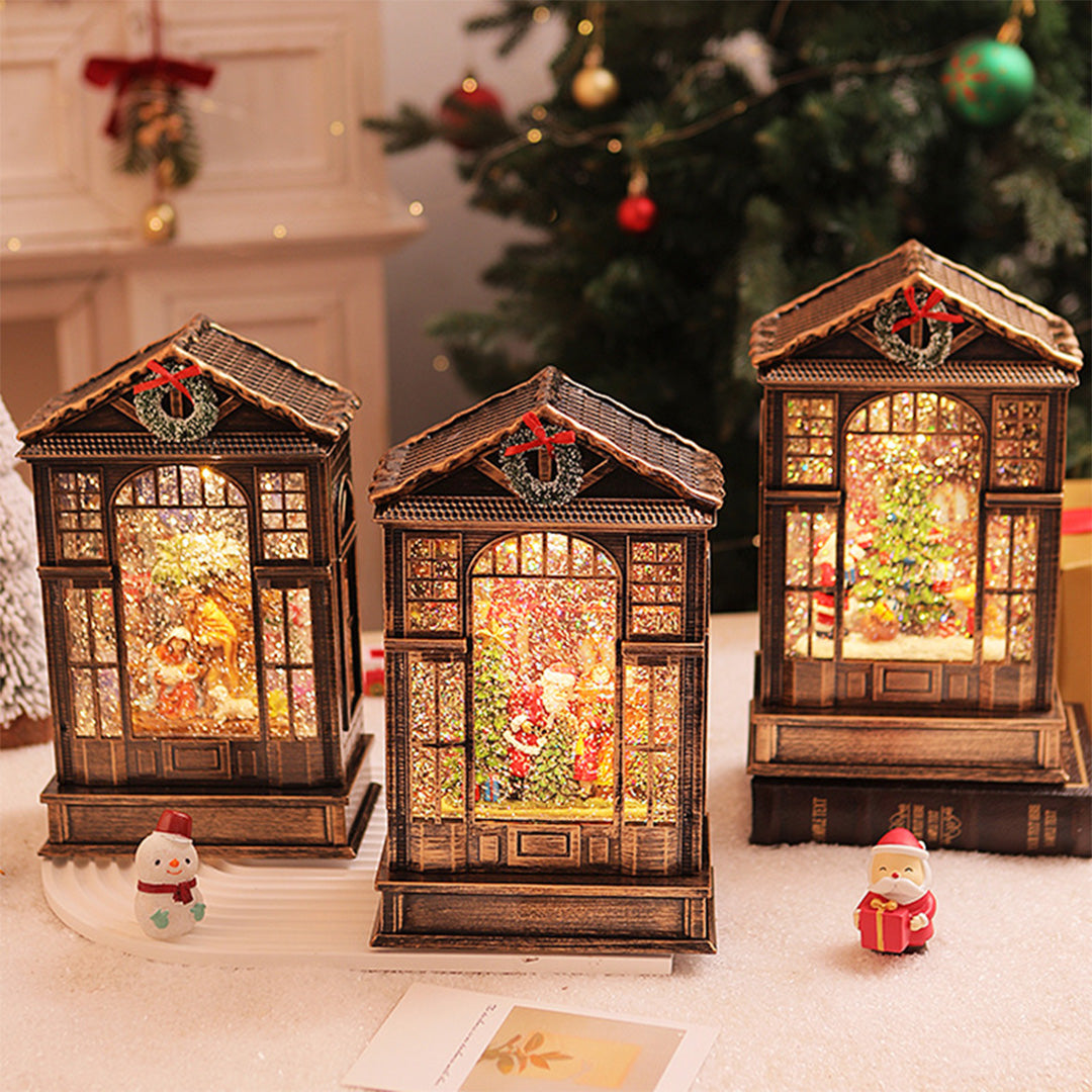 Christmas LED Ornament | Luxury Resin Night Light Holiday Decoration