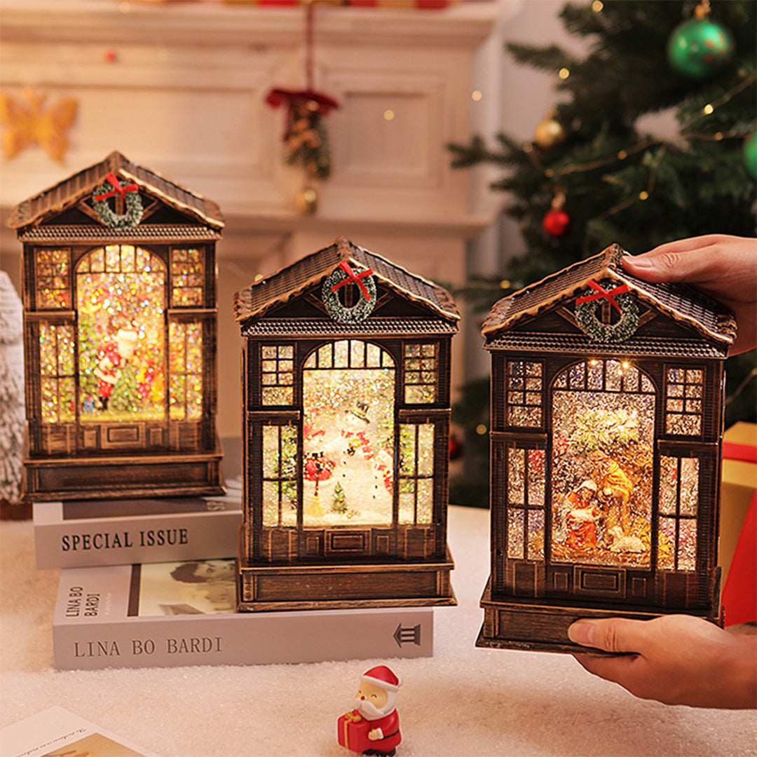Christmas LED Ornament | Luxury Resin Night Light Holiday Decoration