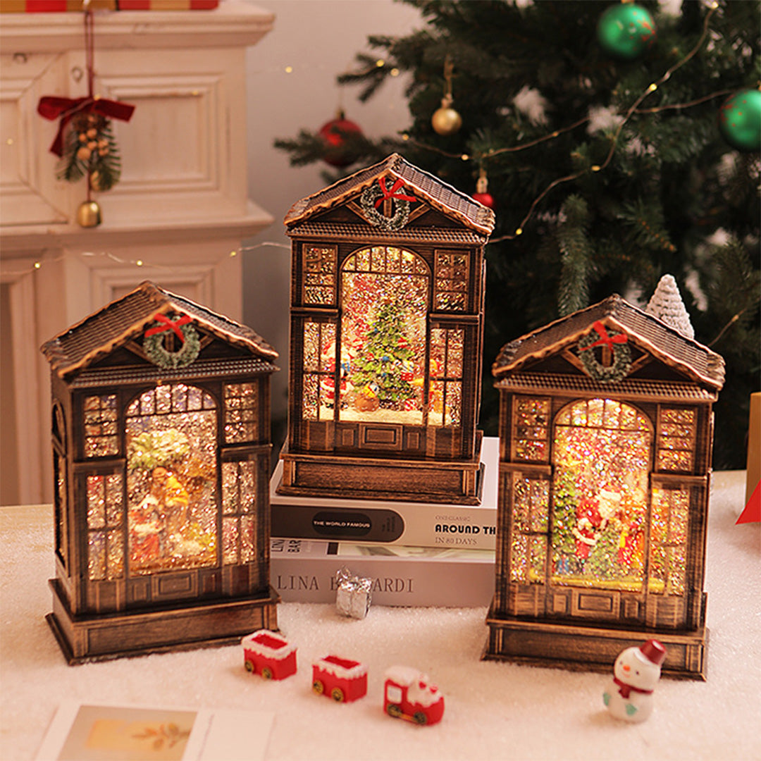 Christmas LED Ornament | Luxury Resin Night Light Holiday Decoration