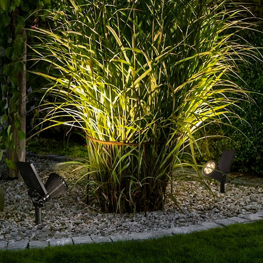 Solar Powered Spotlight | Luxury Waterproof RGB & Warm White Landscape Light