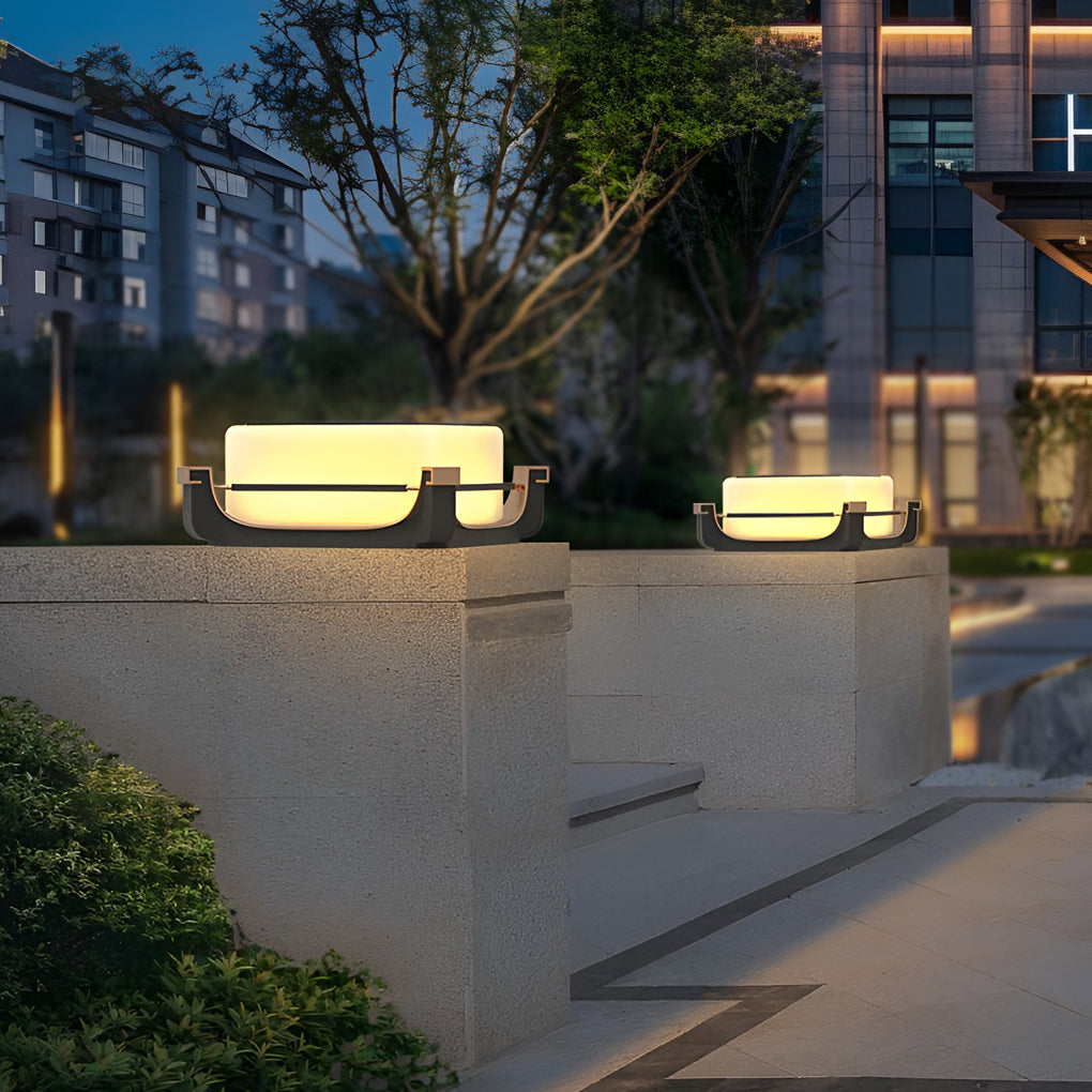 Square Acrylic Pier Light Waterproof LED Outdoor Fence Column Light