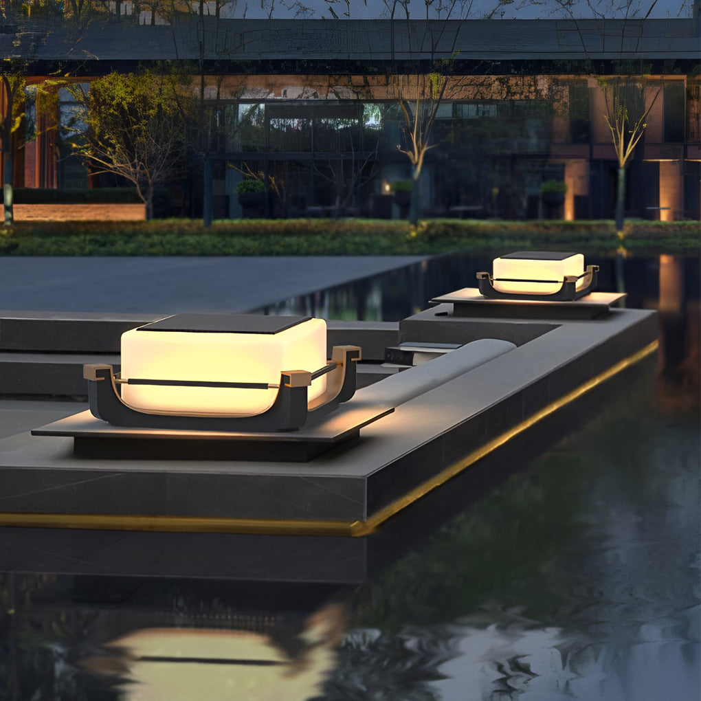 Square Acrylic Pier Light Waterproof LED Outdoor Fence Column Light