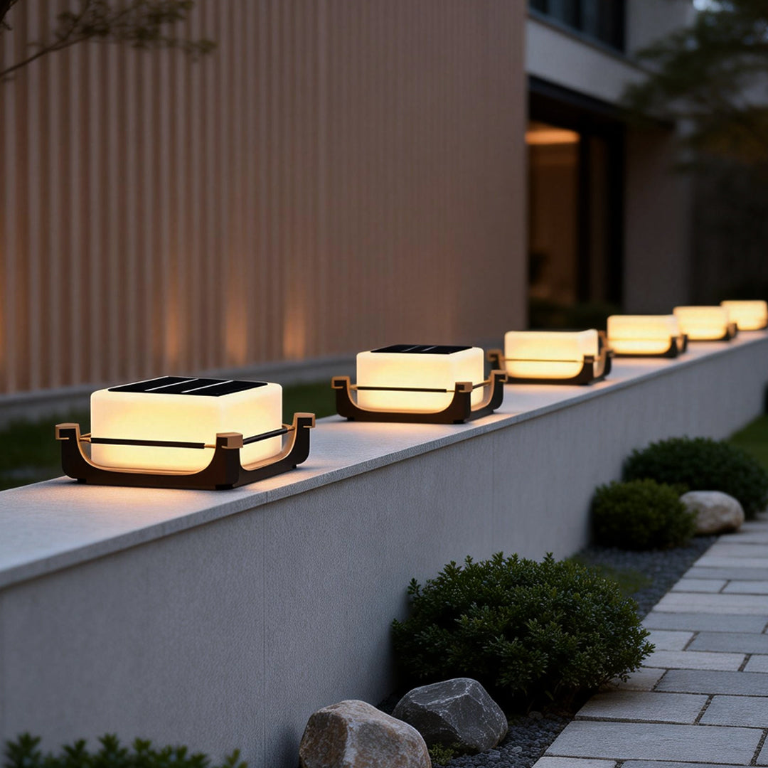 Square Acrylic Pier Light Waterproof LED Outdoor Fence Column Light
