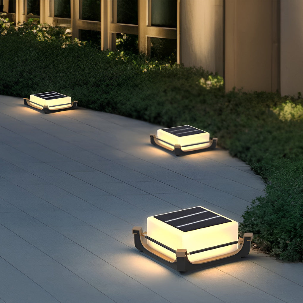 Square Acrylic Pier Light Waterproof LED Outdoor Fence Column Light