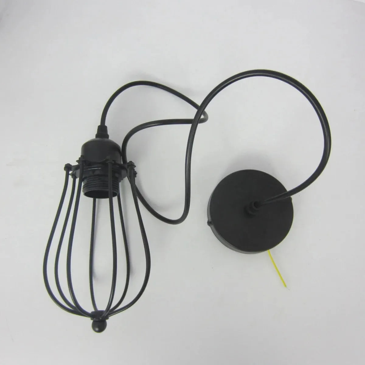 Elegant Steampunk Lamp - Wrought Iron Industrial Edison Pendant Light