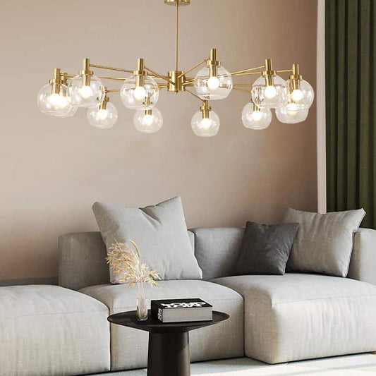 Sputnik Design LED Modern Ceiling Lights Semi-Flush Lighting Hanging Light